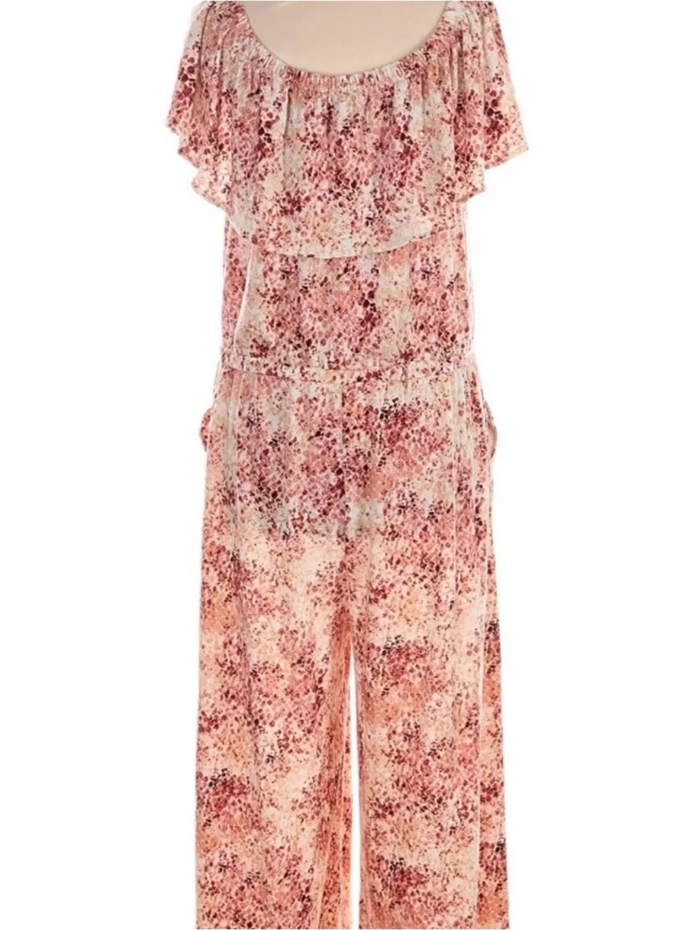 Haute Hippie Pink Floral Wide-Leg Jumpsuit